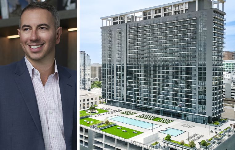 Andrew Warman, managing director, Capital Markets and a rendering of Society Orlando.