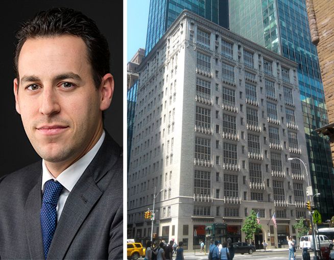 Andrew Wiener, head of commercial leasing at The Feil Organization, and 200 West 57th Street.