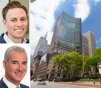 JLL's Ben Bass and Paul Glickman and 452 Fifth Avenue.