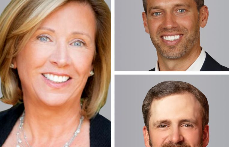 Kathy Anderson, Brad Domenico, and Brian Anderson of Cushman & Wakefield.