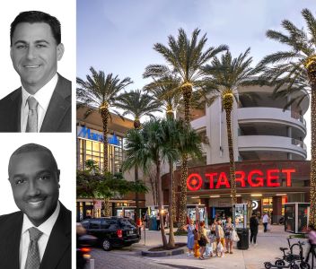 JLL's Danny Finkle and Eric Williams, and the Shops at Midtown Miami.