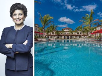 Ventas Chairman and CEO Debra Cafaro and The Arbor at Lake Worth.