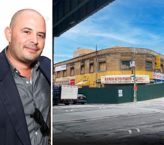 Eli Weiss, principal at Joy Construction, and 1959 Jerome Avenue, Bronx.