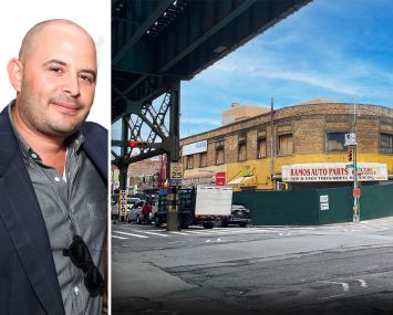 Eli Weiss, principal at Joy Construction, and 1959 Jerome Avenue, Bronx.