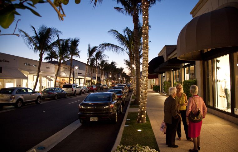 Worth Avenue in Palm Beach, Fla.