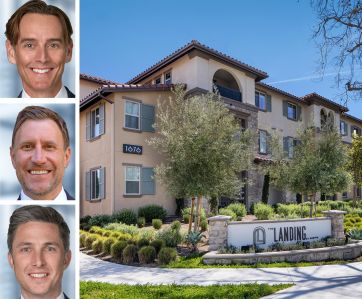 Institutional Property Advisors' Greg Harris, Joe Grabiec, Kevin Green, and Landing at Arroyo in Simi Valley, Calif.