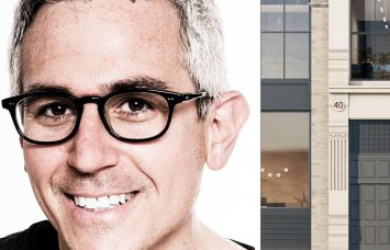 KPG Funds co-founder and CEO Greg Kraut and a rendering of 40 Crosby Street.