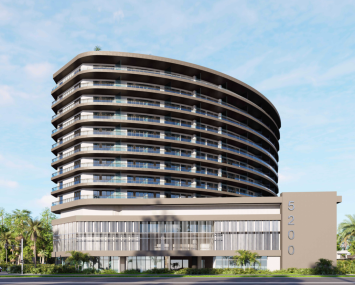 The property at 5200 South State Road 7 is set for a 14-story residential building, 6,000 square feet of commercial space and 277 parking spaces.