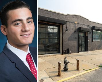 Meridian's John Roesch and 25 - 29 Thames Street, Brooklyn.