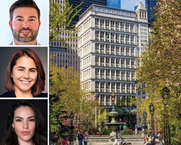 L&L Holding Company's Jonathan Tootell, Tanya Grimaldo, and Giannina Brancato and 195 Broadway.