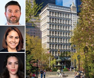 L&L Holding Company's Jonathan Tootell, Tanya Grimaldo, and Giannina Brancato and 195 Broadway.