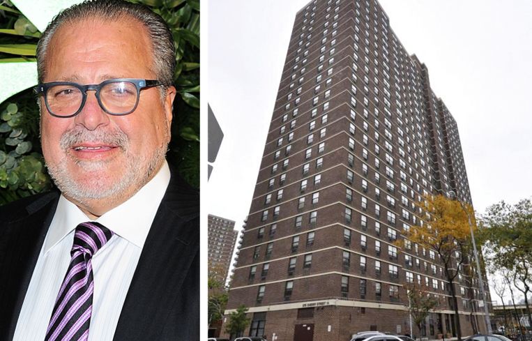 Joseph Chetrit of the Chetrit Group and the building that formerly stood at 265-275 Cherry Street before it was demolished for Chetrit's 1,300-unit apartment complex project.