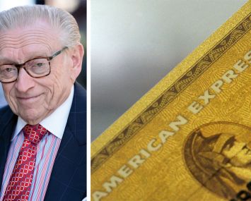 Larry Silverstein, founder and chairman of Silverstein Properties, An American Express card.