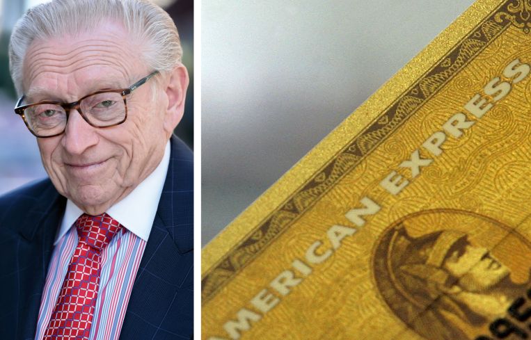 Larry Silverstein, founder and chairman of Silverstein Properties, An American Express card.