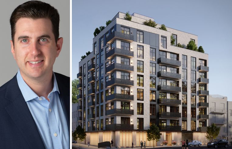 Affinius Capital's Perry Katz and a rendering of The Northern.