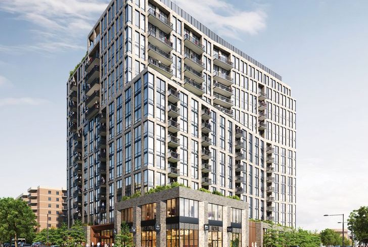 A rendering of the redevelopment project at 2500 Wilson Boulevard in Arlington, Va.