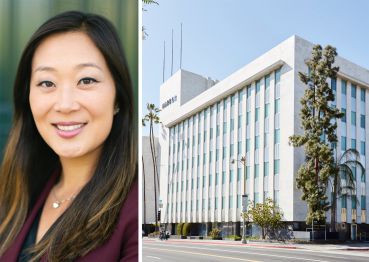 Jaime Lee, CEO of Jamison Realty, and 4201 Wilshire Boulevard.