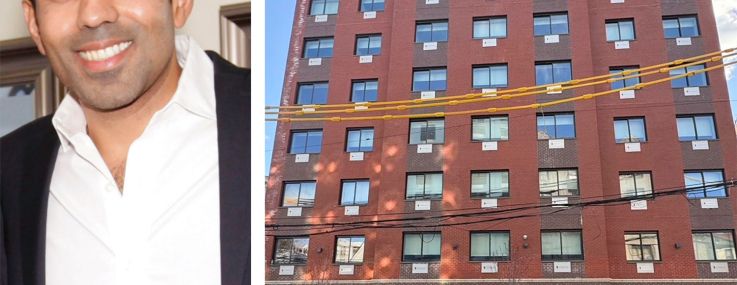 Ayush Kapahi, signer for SKF Development, and 2736 Creston Avenue in the Bronx.