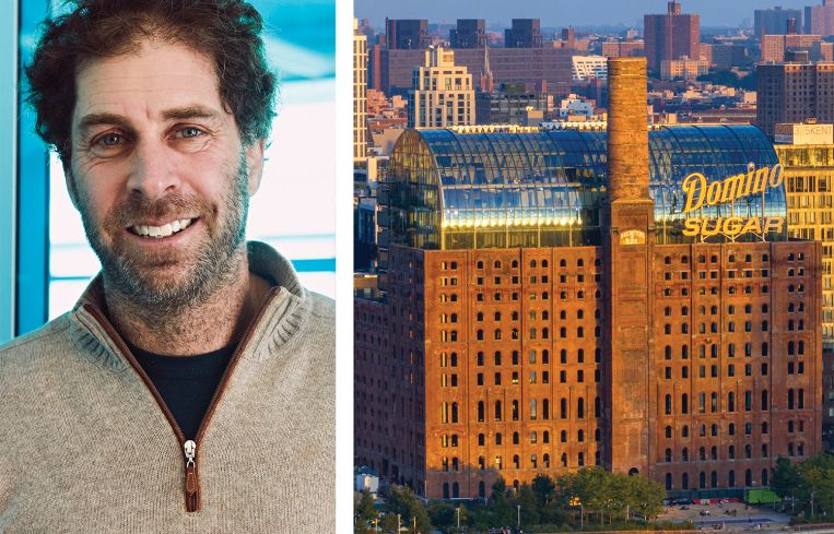 Two Trees CEO Jed Walentas and Domino Sugar Refinery.