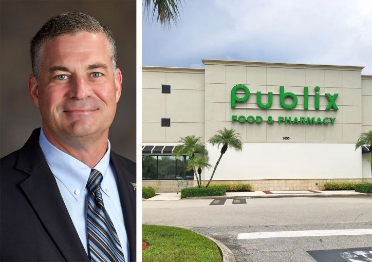 Publix CEO Kevin Murphy and the Publix at Woods Walk Plaza, 9855 Lake Worth Road.