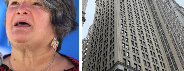 Lorraine A. Cortés-Vázquez, the Commissioner of the Department for the Aging, and 14 Wall Street.