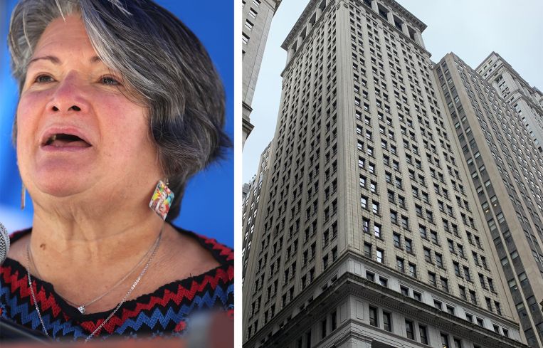 Lorraine A. Cortés-Vázquez, the Commissioner of the Department for the Aging, and 14 Wall Street.