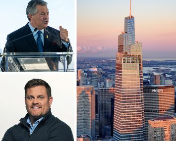 SL Green Chairman and CEO Marc Holliday; UnitedHealthcare CEO Brian Thompson; One Vanderbilt.