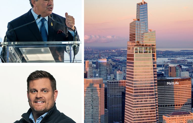 SL Green Chairman and CEO Marc Holliday; UnitedHealthcare CEO Brian Thompson; One Vanderbilt.