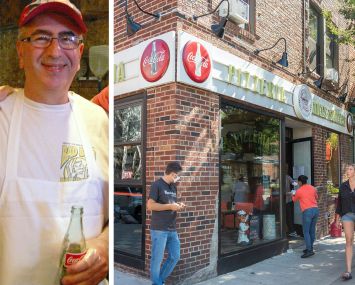 Paulie Gee's founder Paul Giannone, and the original Paulie Gee's in Greenpoint, Brooklyn.