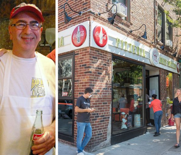 Paulie Gee's founder Paul Giannone, and the original Paulie Gee's in Greenpoint, Brooklyn.