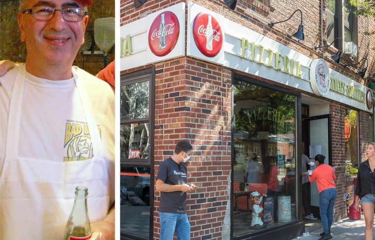 Paulie Gee's founder Paul Giannone, and the original Paulie Gee's in Greenpoint, Brooklyn.