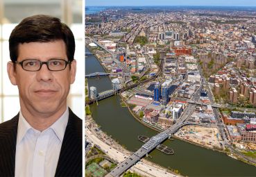 Scott Waynebern, co-managing member MF1, and an aerial photo of the Bronx.