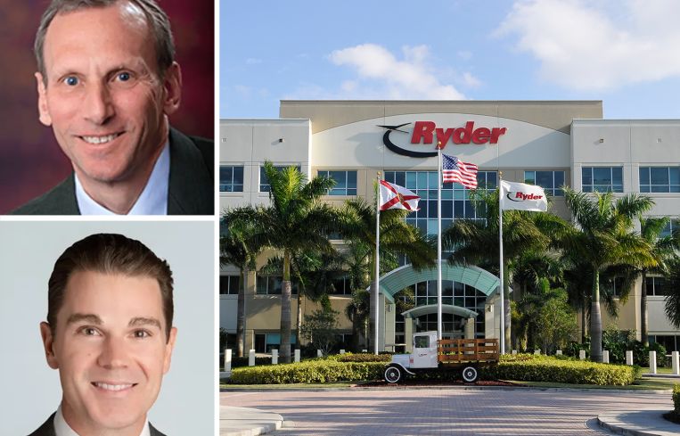 CBRE's Steve Roth and Bill Jurjovec and Ryder Systems's former headquarters.