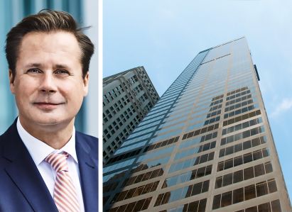 Ulrich Dischler, head of asset management overseas at Union Investment, and 140 Broadway.