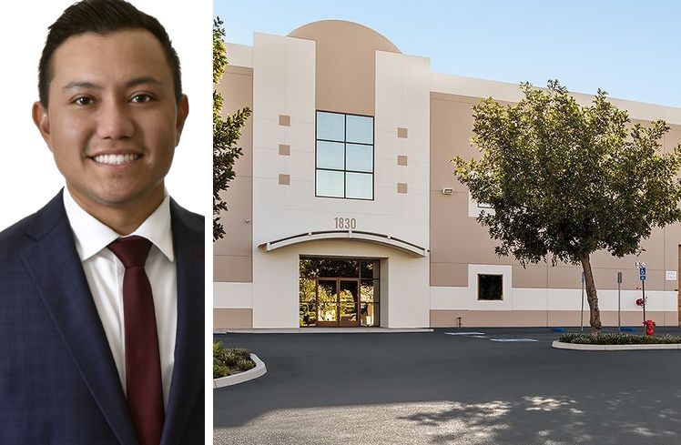 JLL Senior Vice President Xavier Nolasco and 1830 Raymer Avenue, Fullerton, Calif.
