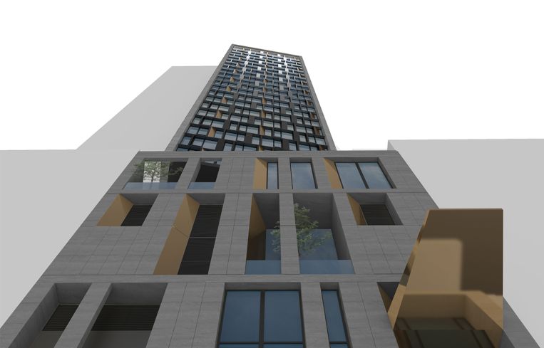 A rendering of the previously planned AC NoMad Hotel.