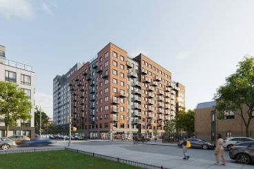 A rendering of 270 Nostrand Avenue, Brooklyn.