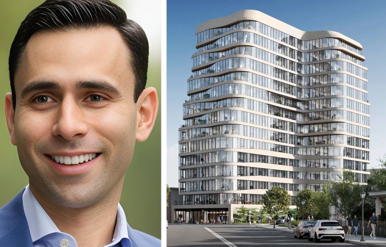 Bravo Capital founder and CEO Aaron Krawitz and 50 Sussex Avenue in Newark, N.J.