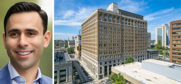 Bravo Capital CEO Aaron Krawitz and The Residences at Rodney Square multifamily property in Wilimgton, Del.