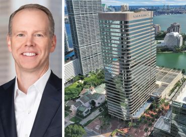 Nuveen CEO Bill Huffman and 701 Brickell.