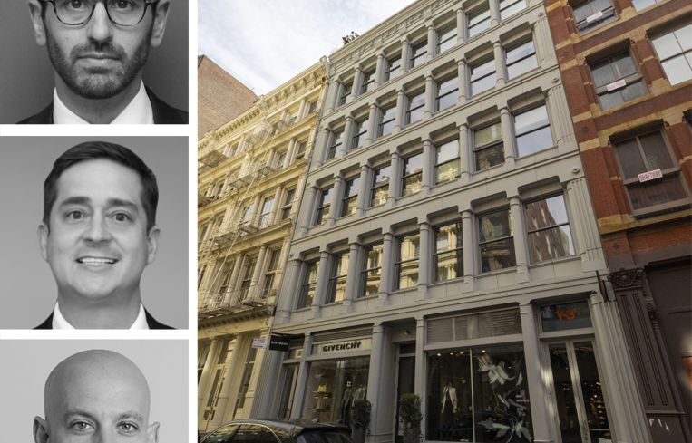 Brett Siegel, Evan Layne and Ariel Schuster of Newmark, and 92 Greene Street.