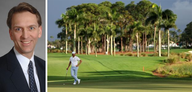 Bruce Flatt, CEO of Brookfield, and the PGA National Resort And Spa at Palm Beach Gardens, Fla.