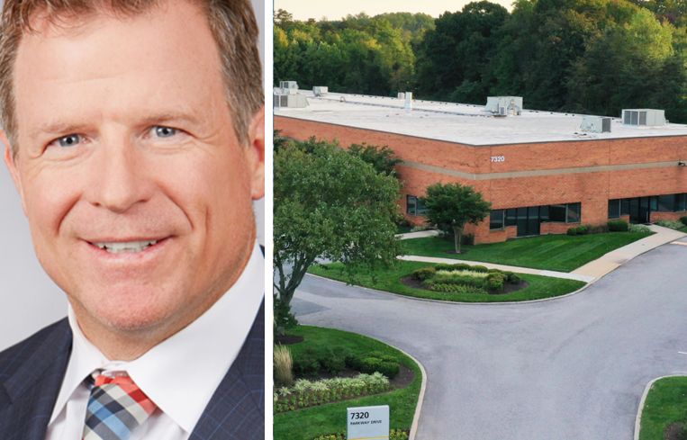 Matt Lenihan, senior vice president of leasing for St. John Properties and 7320 Parkway Drive in Hanover, Md.