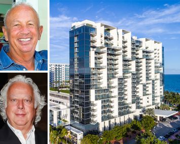 David Edelstein, principal at Tricap, Aby Rosen, co-founder and principal at RFR, and the W South Beach Hotel.