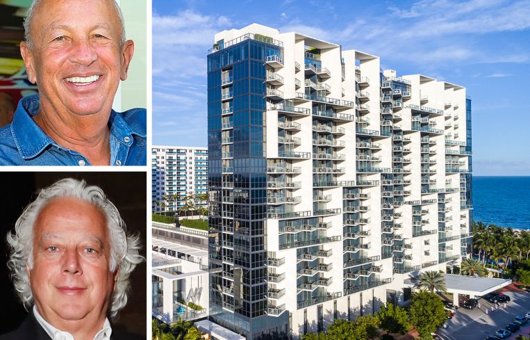 David Edelstein, principal at Tricap, Aby Rosen, co-founder and principal at RFR, and the W South Beach Hotel.