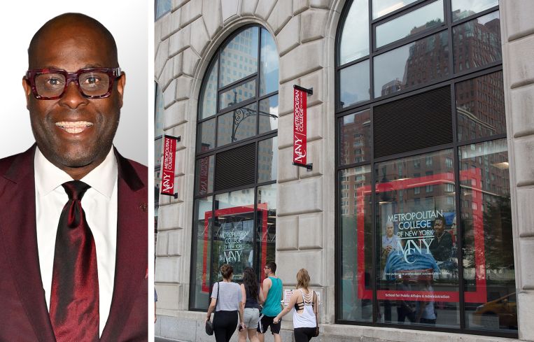 Dr. Charles Gibbs, president Metropolitan College of New York, and MCNY at 40 Rector Street.
