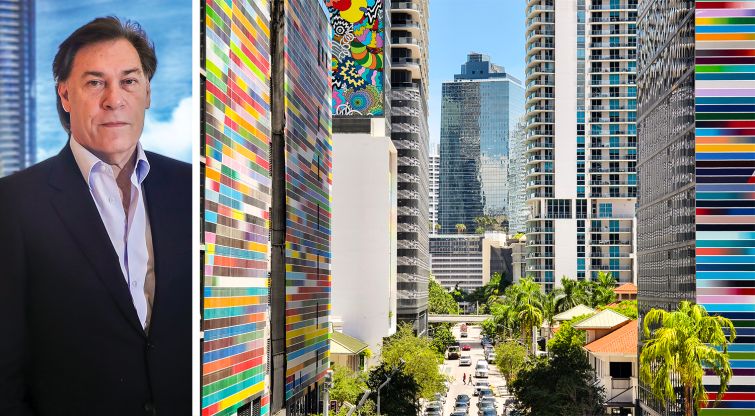 Edgardo Defortuna, president and CEO of Fortune International Group, and the Brickell neighborhood of Miami.