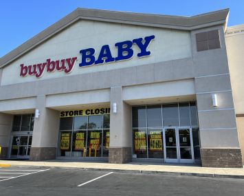 A BuyBuy Baby store closing.
