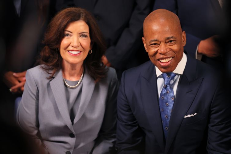 New York Governor Kathy Hochul and New York City Mayor Eric Adams.