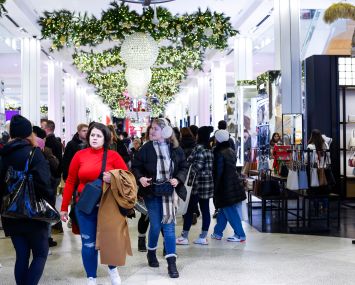 Holiday Shoppers at Macy's in Herald Square.